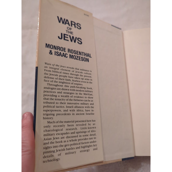 Wars of the Jews: A Military History Biblical to Modern Rosenthal 1990 HC DJ Vtg