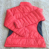Columbia Women's Red and Grey Medium Weight Packable Puffer Coat Jacket Size S