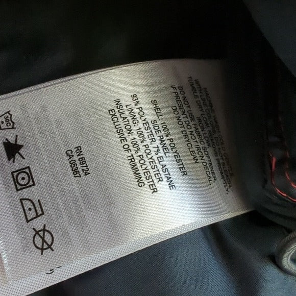 Columbia Women's Red and Grey Medium Weight Packable Puffer Coat Jacket Size S