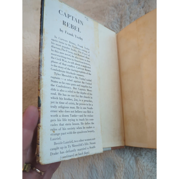 Captain Rebel by Frank Yerby The Dial Press 1956 Vtg Hardcover DJ 1st Edition