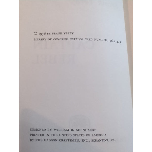 Captain Rebel by Frank Yerby The Dial Press 1956 Vtg Hardcover DJ 1st Edition