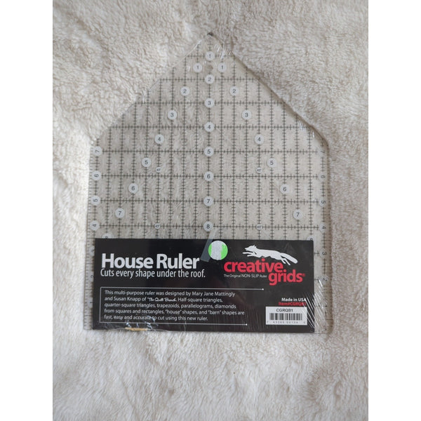 Creative Grids House 9-1/2-Inch X 12-Inch Quilt Ruler