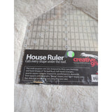 Creative Grids House 9-1/2-Inch X 12-Inch Quilt Ruler