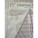 QUILTER SUPPLIES Clearview Triangle Quilting 12 Inch 60 Degrees Alicia's Attic