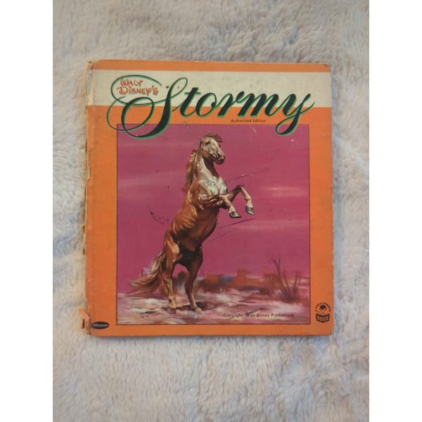 Walt Disney Stormy 1954 HC Vtg Book HC Paul Souza Whitman Thoroughbred Horse