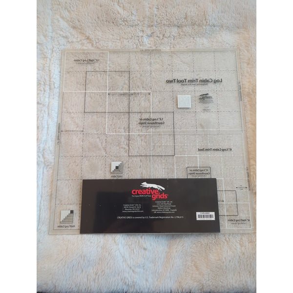 Creative Grids Log Cabin Trim Tool Two Sewing and Quilting Ruler CGRJAW2