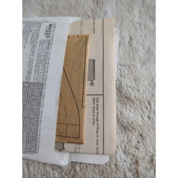 2004 Handbags Purse Lined Wristlet Clutch Sewing Pattern McCall's 4533 OOP UC