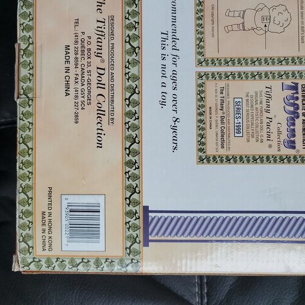 1999 Tiffany Collection by Tiffany Pacini Mother Daughter Set Porcelain Dolls