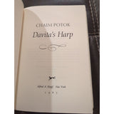 CHAIM POTOK DAVITA'S HARP 1985 FIRST EDITION HC DJ Jewish Heritage JUDAICA