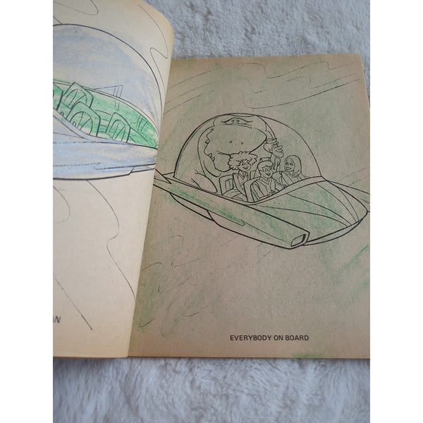 HANNA-BARBERA'S JABBERJAW and the Neptune’s Coloring Book Rand McNally Half Used