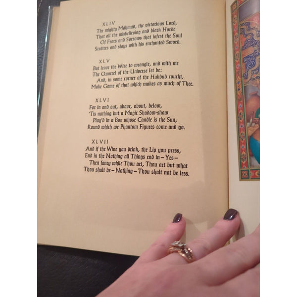 ARTHUR SZYK'S RUBAIYAT of OMAR KHAYYAM Book 1946 HERITAGE PRESS 1st Ed Vtg DJ