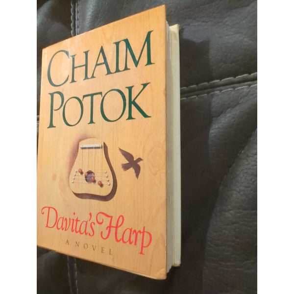 CHAIM POTOK DAVITA'S HARP 1985 FIRST EDITION HC DJ Jewish Heritage JUDAICA