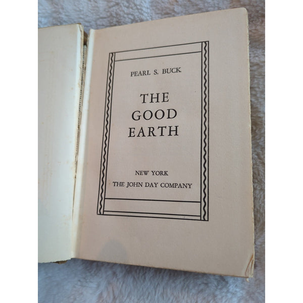 Pearl S BUCK The Good Earth 1st Edition 1st Printing HC Vtg 1931 John Day Comp
