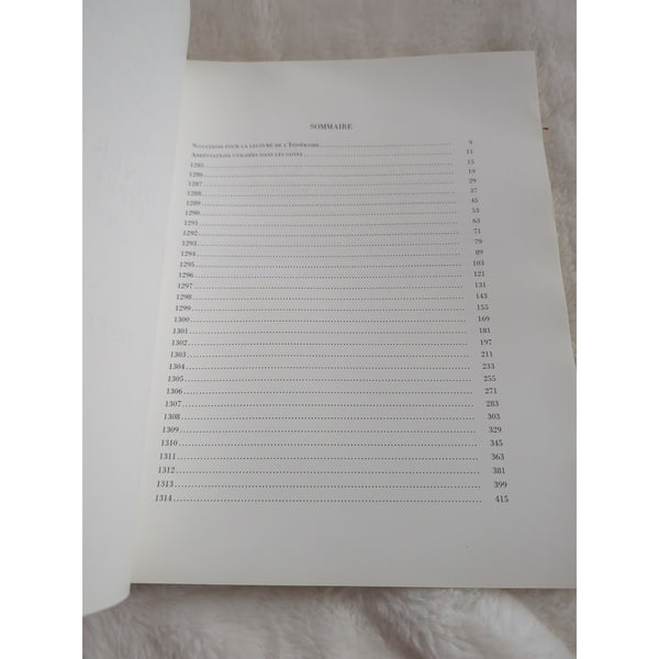 Itineraire De Philippe Iv Le Bel 1285-1314 Elisabeth Lalou Memoires Tome XXXVII