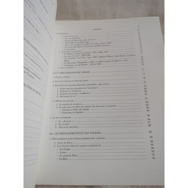 Itineraire De Philippe Iv Le Bel 1285-1314 Elisabeth Lalou Memoires Tome XXXVII