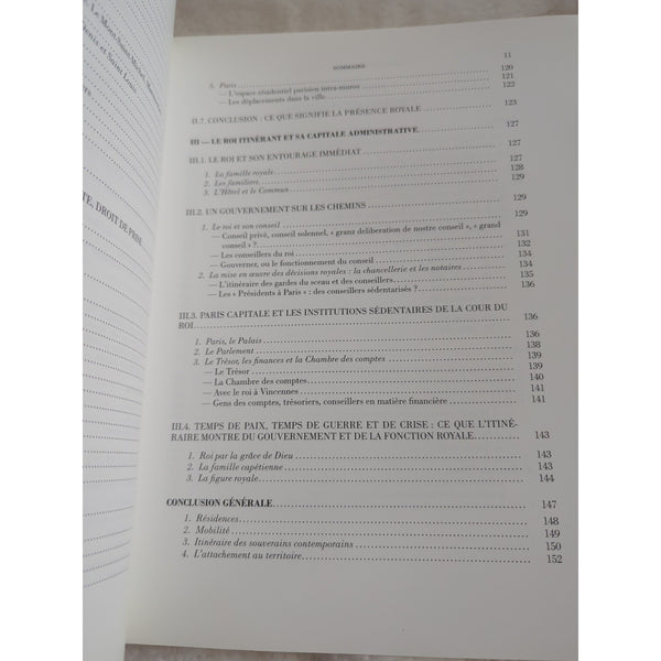 Itineraire De Philippe Iv Le Bel 1285-1314 Elisabeth Lalou Memoires Tome XXXVII