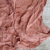 Max Jeans Women's Tawny Orange Longer Relaxed Tencel Utility Jacket Size S NWT