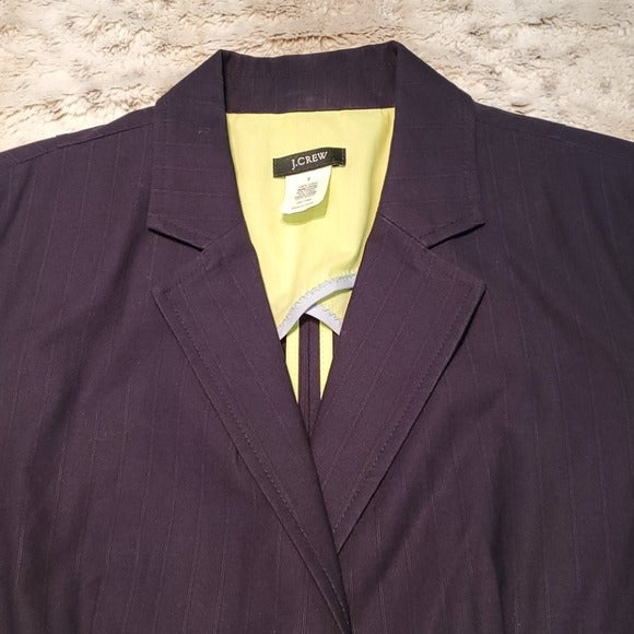 J.Crew Dark Navy 2 Button Pinstripe Blazer Size 2