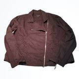 Calvin Klein Black Lighter Weight Asymmetrical Motorcycle Jacket Size XL