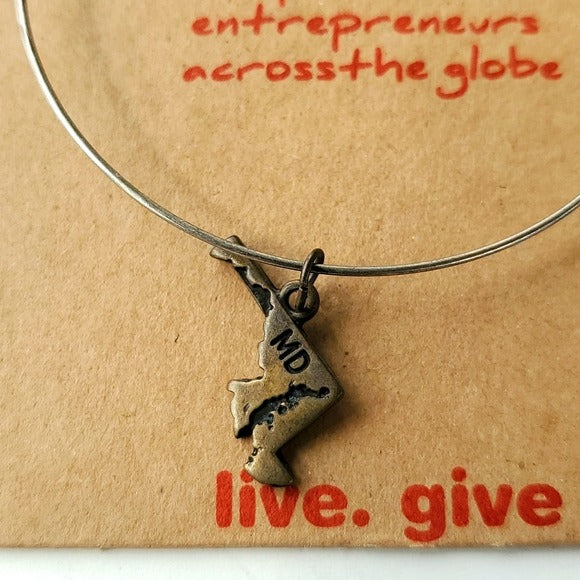 Boutique Swap Bops Stackable Bangle Bracelet Maryland Charms Sold Separately