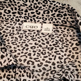 Cato Short Sleeve Animal Print Button Down Shirt Size XL