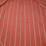 NWT Cotton Bleu Cinnamon V Neck Striped Blouse Tassels