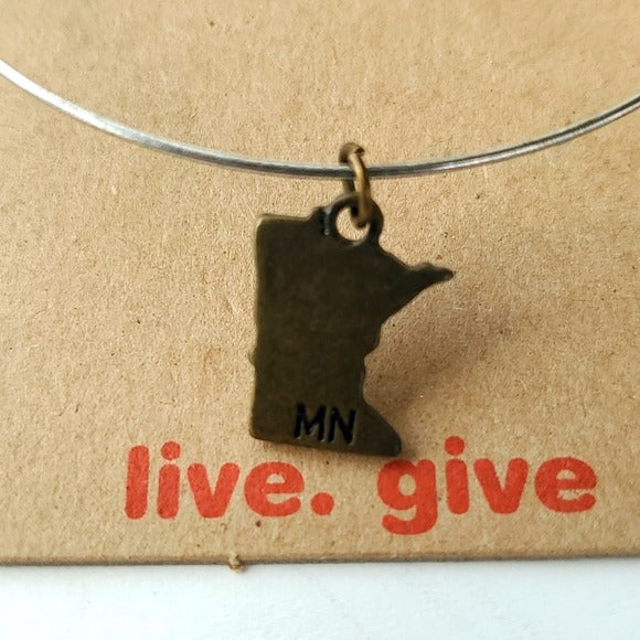 Boutique Swap Bops Stackable Bangle Bracelet Minnesota Charms Sold Separately