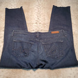 AG The Stilt Skinny Cigarette Jean Raw Hem Size 28