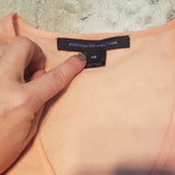 French Connection Flowey Peach Ruffled Tank Top Size XS