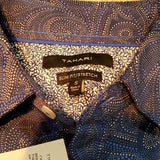 NWT Tahari Mens Oceania Paisley Print Short Sleeve