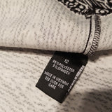 AGB Dress Black and White Diamond Geometric Crew Neck Aline Dress Size 12