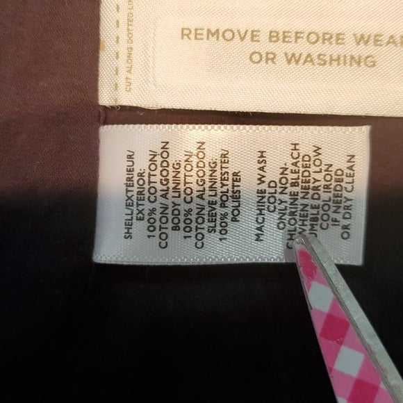 Ann Taylor LOFT Navy and Grey No Lapel Aztec Print Blazer Size XS