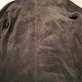 Atelier by B. Thomas Black Leather Coat w Hood Size S