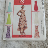 2003 Summer Dress Sewing Pattern Size DD 12-18 McCall's 4001 Cut 6 Looks