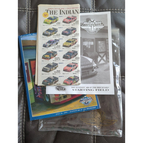 2009 Allstate Brickyard 400 Super Weekend Event Program Starting Line News Set