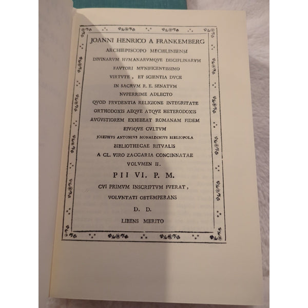 Bibliotheca Ritualis Cincinnati Plus Antonio HC Vtg 3 Volume Set Burt Franklin