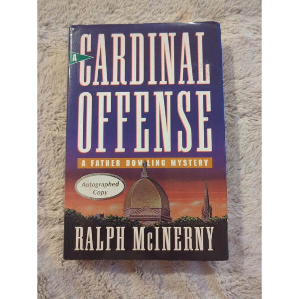 A Cardinal Offense: A Father Dowling Mystery Ralph Mcinerny HC DJ Signed 1994