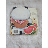 Vintage Panda Our Friends Critter Sitters Toys Childrens Board Book 1984