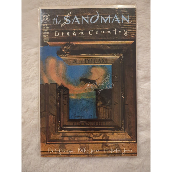 THE SANDMAN 18 1990 SIGNED BY KELLEY JONES DREAM COUNTRY GAIMAN DC NETFLIX VF/NM