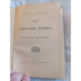 Ugly-Girl Papers from Harpers Bazar 1874 First Ed HC Ladies Beauty Tips Rare