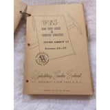 Vt UTS HOME STUDY COURSE IN FURNITURE UPHOLSTERY Bundled Set 1950s 116 Lessons