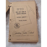 Vt UTS HOME STUDY COURSE IN FURNITURE UPHOLSTERY Bundled Set 1950s 116 Lessons