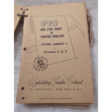 Vt UTS HOME STUDY COURSE IN FURNITURE UPHOLSTERY Bundled Set 1950s 116 Lessons