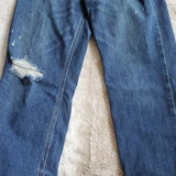 Abercrombie & Fitch Mid Rise Perfect Stretch Distressed Ankle Blue Jeans Size 8