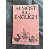 Almost Big Enough Written And Illustrated By Jean Tamburine Abingdon Press 1963