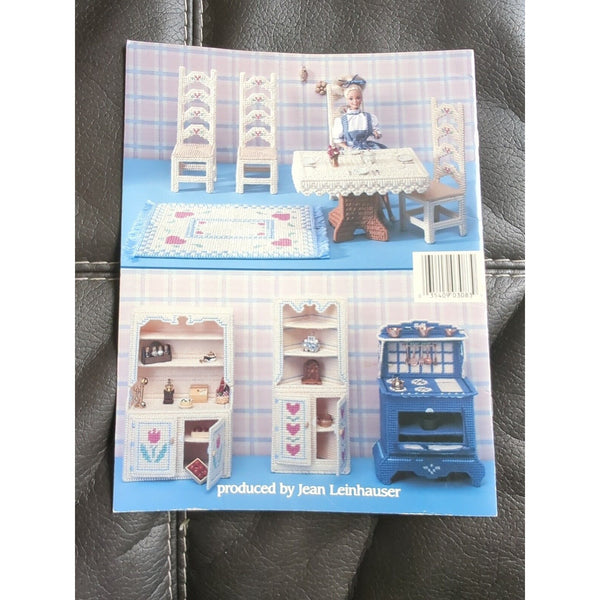 American School of Needlework Plastic Canvas Fashion Doll Country Kitchen 3083