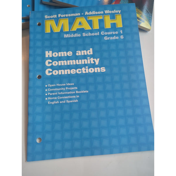 Scott Foresman MIDDLE SCHOOL MATH Course 1 Lot Teachers 9 Supporting Books CD