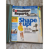 2005 CONSUMER REPORTS Magazine Monthly Jan-Dec Address Labels - In Green Binder