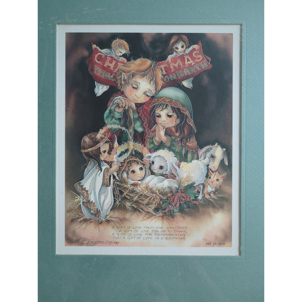 Vintage 1987 Jody Bergsma A Gift Of Love Everything Lithograph Print 987 Of 7500