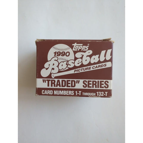 1990 Topps Complete Set “Traded” Series Baseball Picture Cards #1T Thru 132T